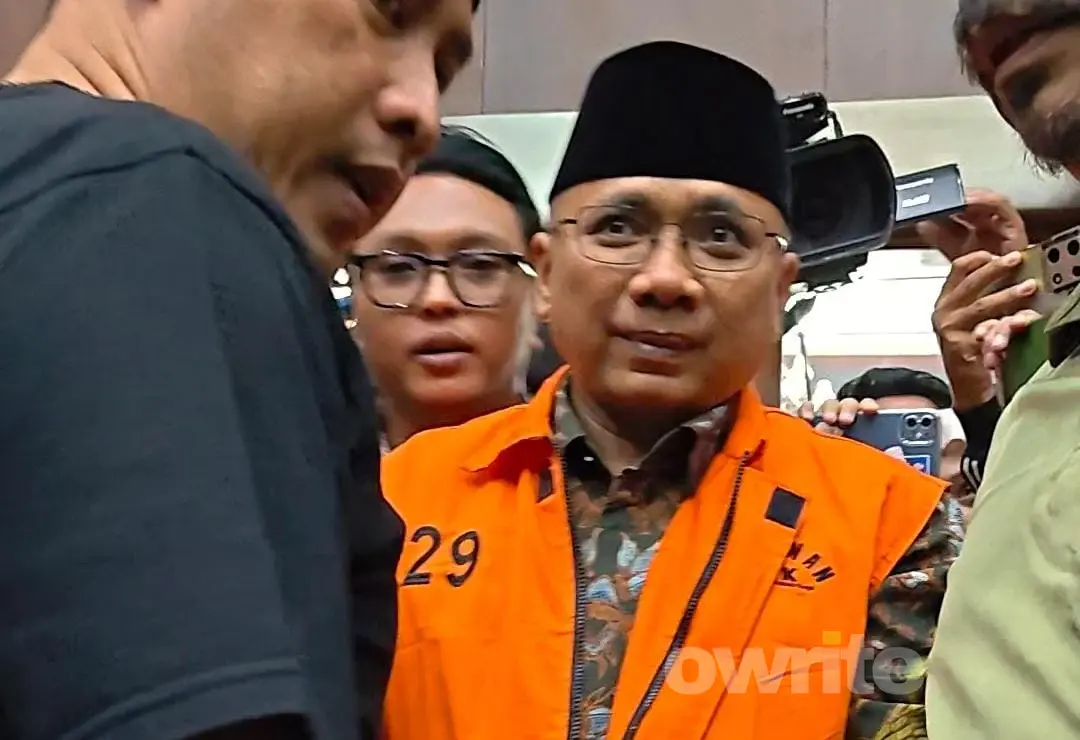 Eks Menag Yaqut Cholil Qoumas jelang sidang perdana di PN Tipikor Jakarta Selatan, 11 Agustus 2026.