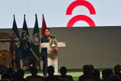 Ketua Umum PSSI Erick Thohir menyampaikan pesan pidato Presiden RI Prabowo Subianto dalam Kongres PSSI.