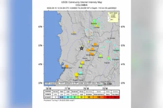 Gempa Bumi Magnitudo 7,4 Guncang Kolombia. (Sumber: USGS)