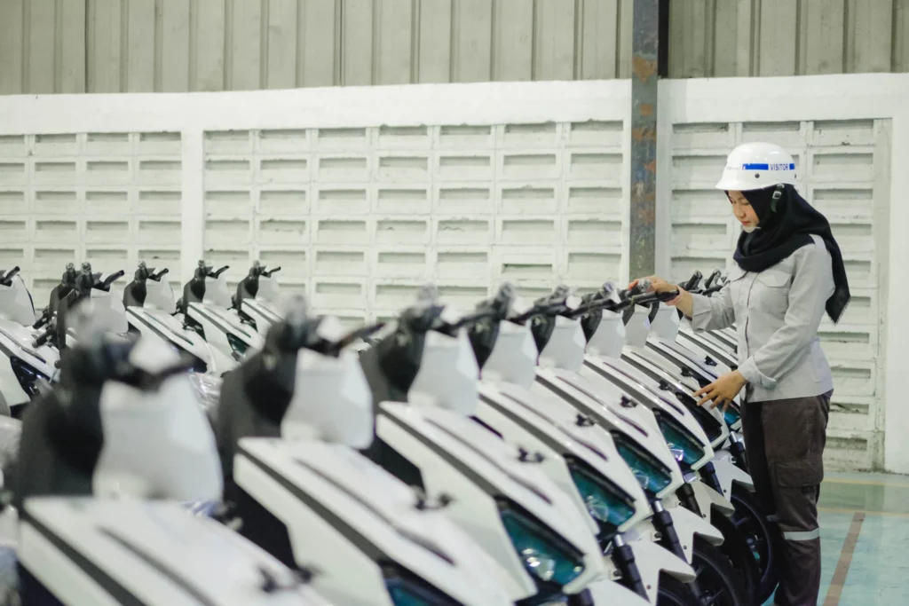 Jejeran Motor Listrik Gesits. (Sumber: Gesits)