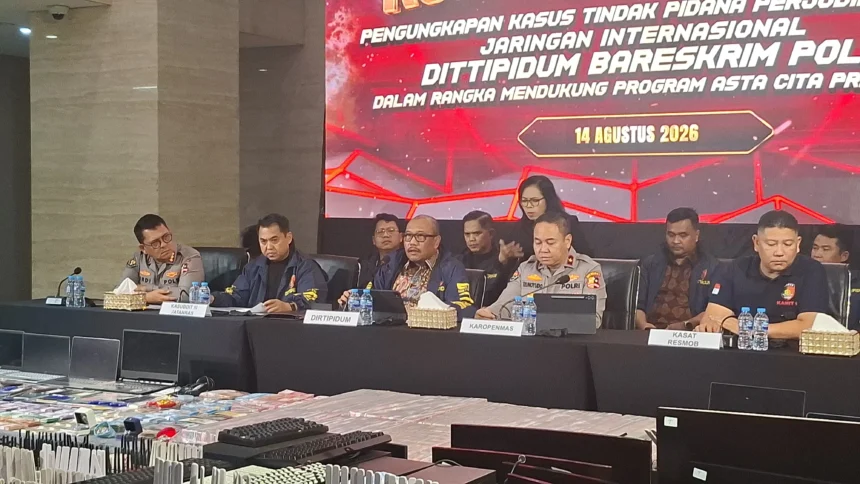 Bareskrim Polri mengungkap kasus dugan Judol jaringan Kamboja