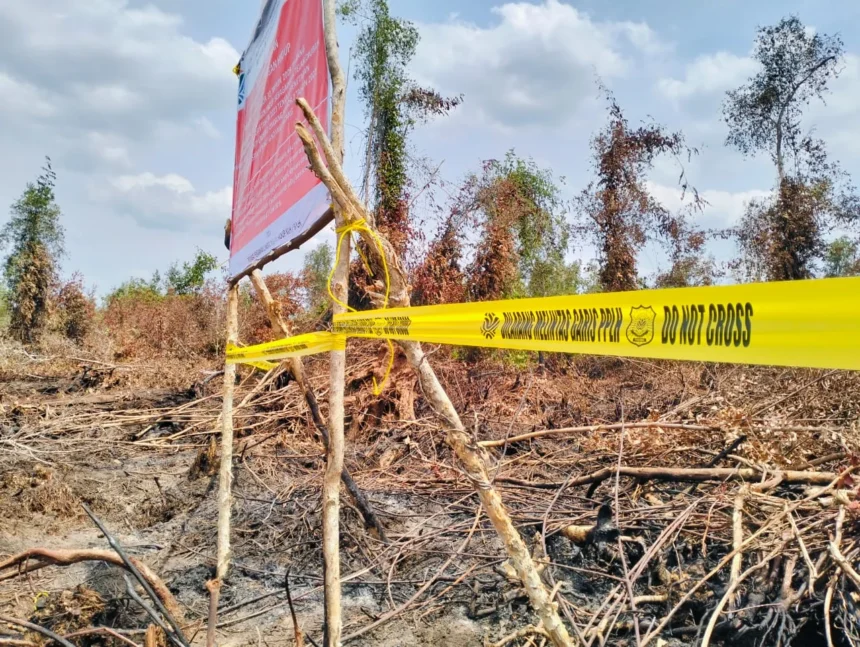 Dampak kebakaran lahan, KLH segel konsesi PT Bintang Harapan Palma, Agustus 2026.