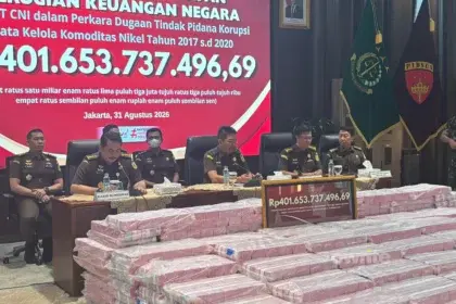 Kejagung ungkap dugaan korupsi Tata Kelola Nikel oleh PT Ceria Nugraha Indotama (CNI) senilai Rp401 miliar. (Sumber: Owrite/Rahmat Baihaqi)
