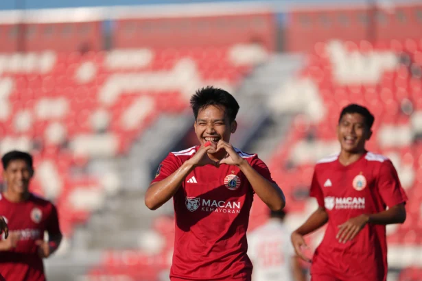Pemain Persija Jakarta Witan Sulaiman menjebol gawang Arema FC di Piala Presiden 2026. (Sumber: Media Persija)