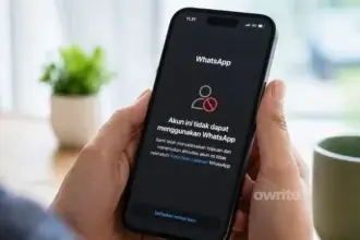 Ilustrasi WhatsApp diblokir.