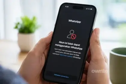 Ilustrasi WhatsApp diblokir.