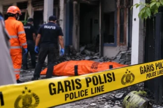 Ilustrasi foto ledakan tabung gas yang menewaskan warga.
