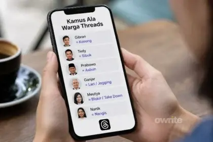 Ilustrasi kamus ala warga Threads.