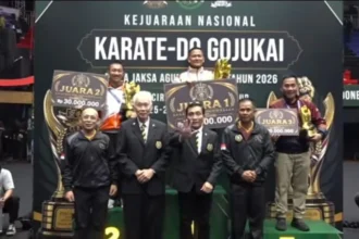 Kontingen Sulawesi Selatan (Sulsel) keluar sebagai juara umum dalam Kejuaraan Nasional Karate-Do Gojukai Piala Jaksa Agung RI ketiga Tahun 2026.