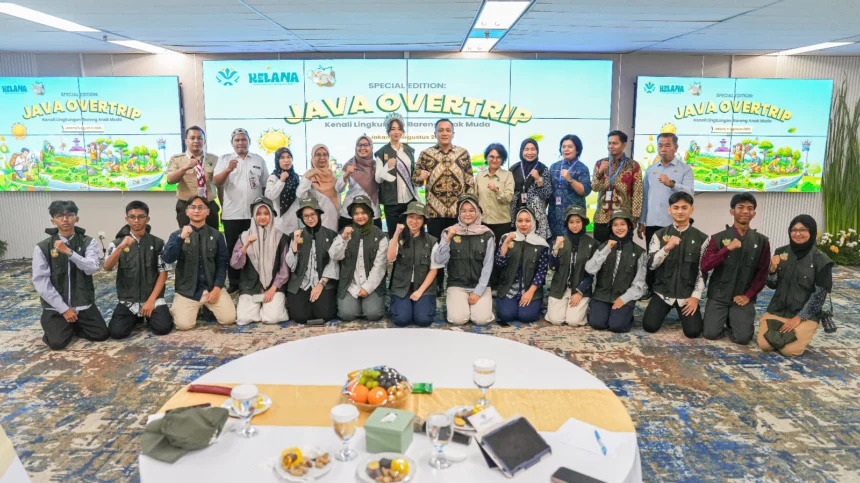 Wamen Kementerian Lingkungan Hidup Diaz Hendropriyono usai meresmikan program Kenali Lingkungan Bareng Anak Muda (KELANA) Episode 3 bertajuk Java Over Trip, 5 Agustus 2026.
