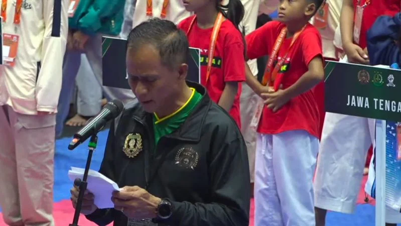 Ketua Panitia Pelaksana Kejurnas Karate-Do Gojukai Piala Jaksa Agung 2026 Zet Tadung Allo.