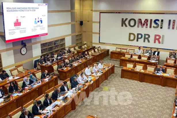 Rapat antara Komisi III DPR dengan mitra kerja, 31 Agustus 2026.