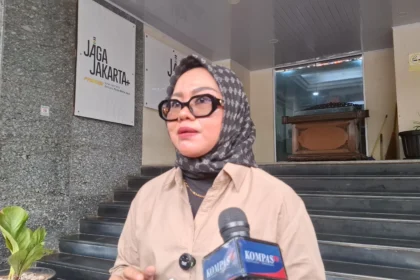 Kuasa hukum keluarga Sutrimo, Aan Rohaeni, di Polda Metro Jaya, 31 Agustus 2026.