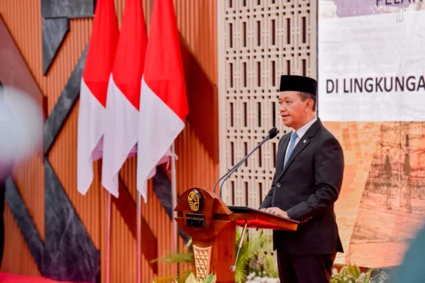 Bahlil Saat Pidato Pelantikan Pejabat ESDM, Rabu, 5 Agustus 2026. (Sumber: Dok. ESDM)