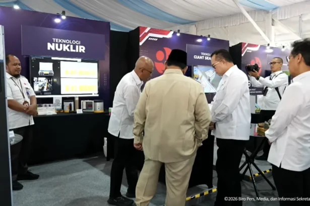 BRIN Pamerkan Teknologi Nuklir ke Prabowo. (Sumber: BPMI)