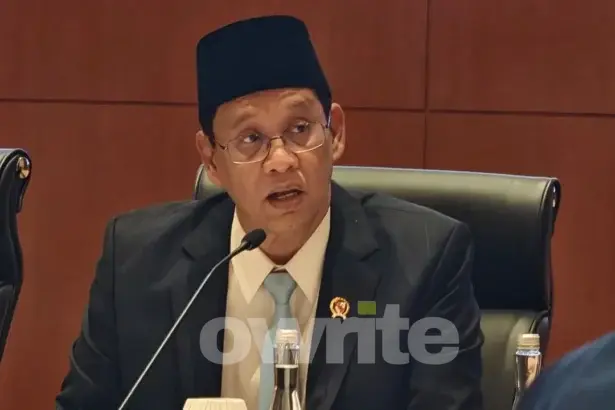 Menteri Keuangan Purbaya Yudhi Sadewa di Kantor Pusat DJP (Sumber: Owrite/Anisa Aulia)