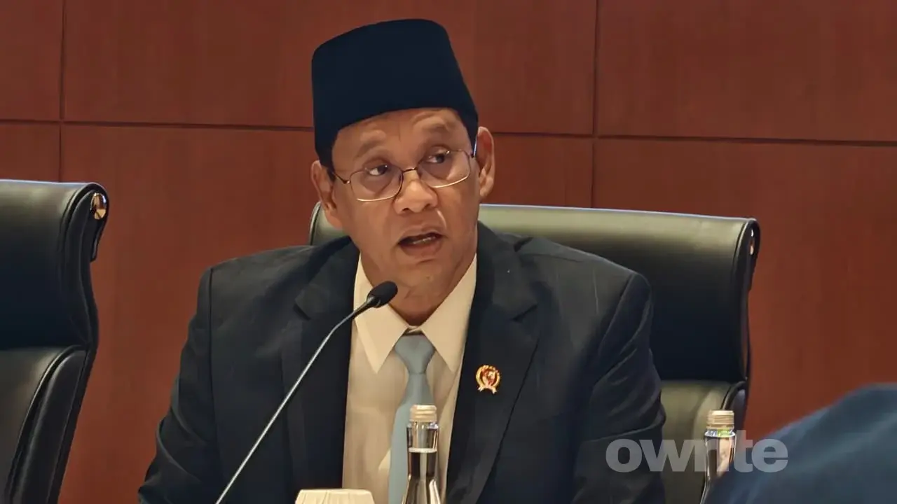 Menteri Keuangan Purbaya Yudhi Sadewa di Kantor Pusat DJP (Sumber: Owrite/Anisa Aulia)