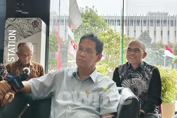 Menteri Keuangan Purbaya Yudhi Sadewa di Kemenkeu (sumber: Owrite/Anisa Aulia)