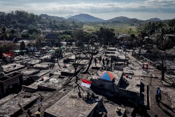 Kondisi Desa Adat Sade di Lombok NTB. (Sumber: Kemenpar)