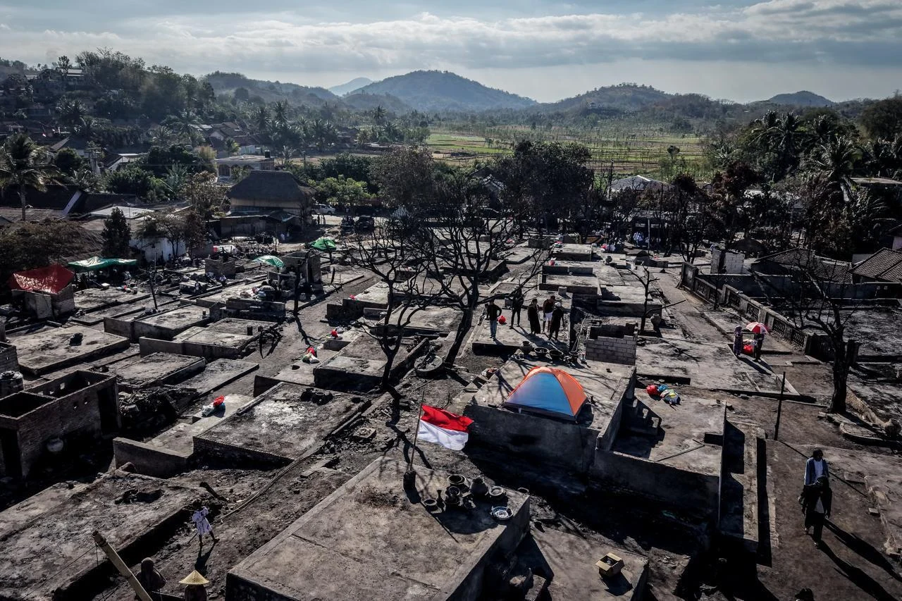 Kondisi Desa Adat Sade di Lombok NTB. (Sumber: Kemenpar)