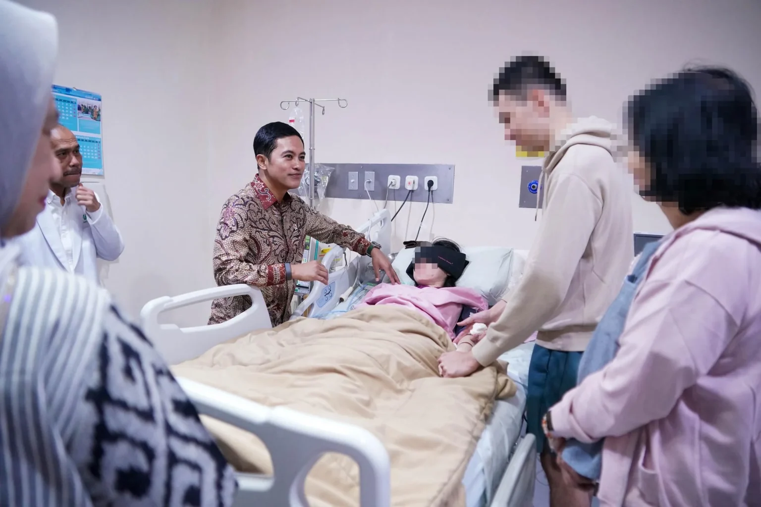 Pasien open fetal surgery setelah menjalan tindakan oleh tim medis, di RSAB Harapan Kita, Jakarta, 25 Agustus 2026.