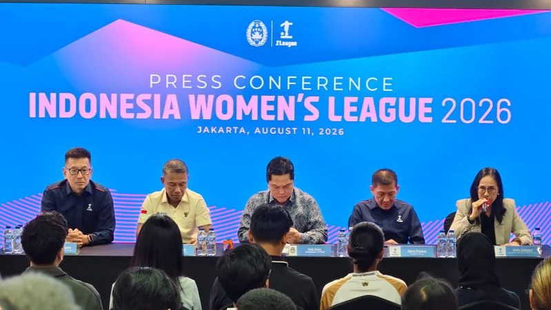 PSSI dan jajaran petinggi I League konferensi pers.