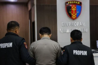 Ilustrasi Mabes Polri amankan perwira polisi.