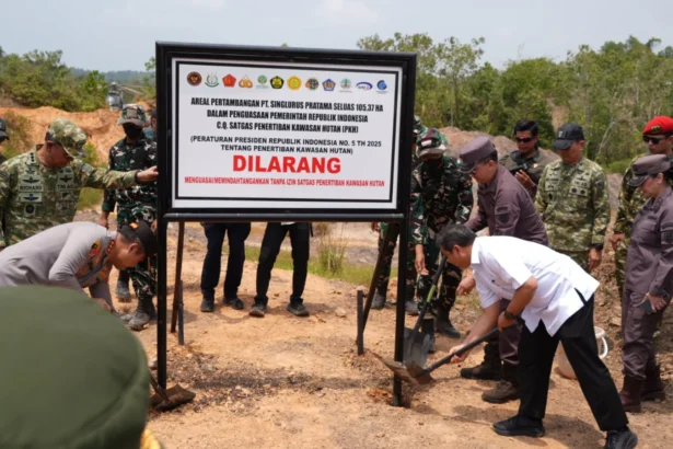 Satgas PKH kuasai lahan 105,37 hektare milik PT Singlurus Pratama yang berlokasi di Kutai Kartanegara, Kalimantan Timur.