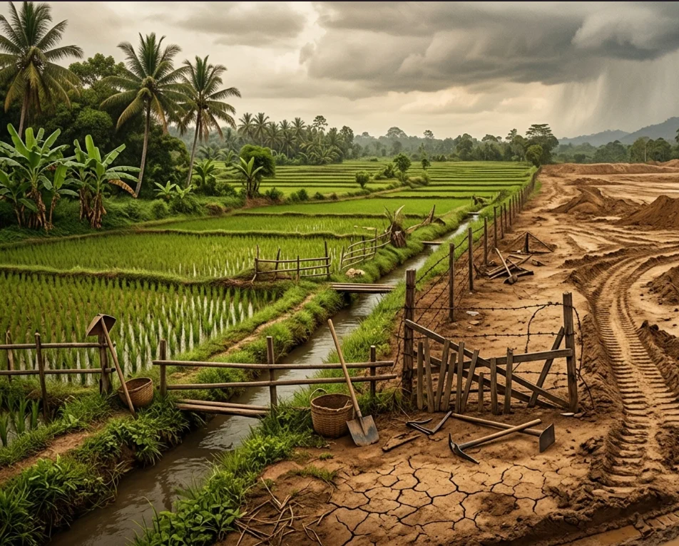 Ilustrasi lahan pertanian