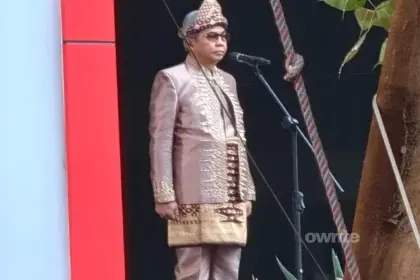 Ketua KPK Setyo Budiyanto memimpin upacara HUT Ke-81 RI di lingkungan KPK, 17 Agustus 2026.