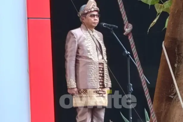 Ketua KPK Setyo Budiyanto memimpin upacara HUT Ke-81 RI di lingkungan KPK, 17 Agustus 2026.
