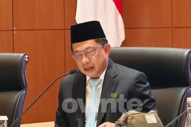 Menteri Dalam Negeri Tito Karnavian mengatakan Konferensi Pers RAPBN & Nota Keuangan Tahun Anggaran 2027 di Kantor Pusat Direktorat Jenderal Pajak (DJP), Jumat, (14/8).