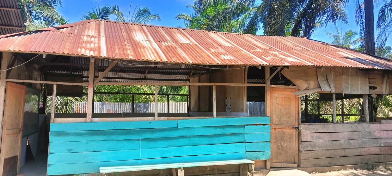 Bangunan TK Syakira Barumun di Desa Janjilobi, Kabupaten Padang Lawas, Sumatera Utara.