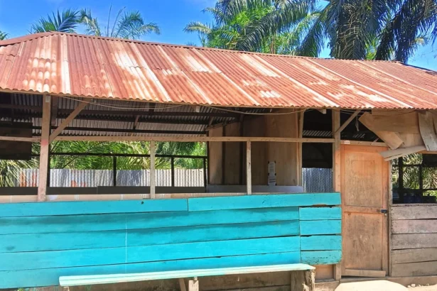 Bangunan TK Syakira Barumun di Desa Janjilobi, Kabupaten Padang Lawas, Sumatera Utara.