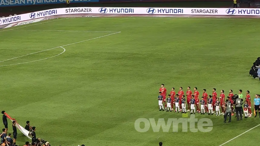 Timnas Indonesia vs Timnas Vietnam di Stadio Pakansari. (Sumber: Owrite/Hadi Febriansyah)