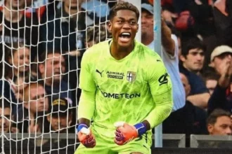 Kiper Timnas Jepang Zion Suzuki saat berkostum Parma.