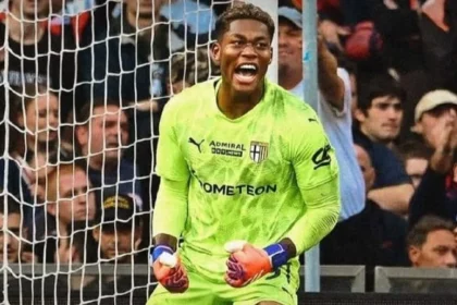 Kiper Timnas Jepang Zion Suzuki saat berkostum Parma.