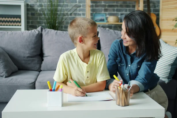 Ilustrasi anak homeschooling.