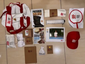 Isi goodie bag suvenir Upacara HUT ke-81 RI di Istana Negara