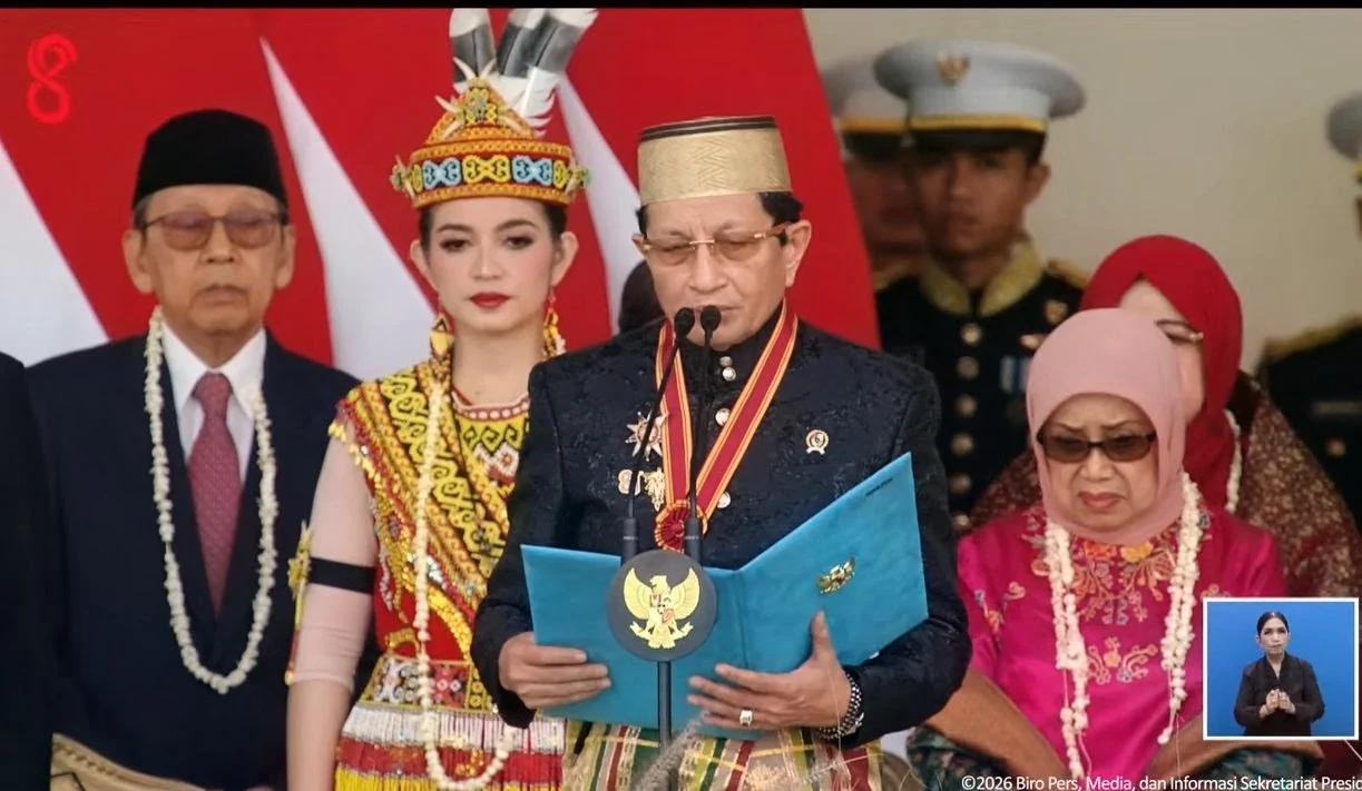 Menag Nasaruddin Umar dalam peringatan HUT ke-81 Kemerdekaan RI