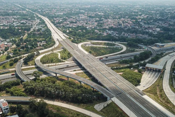 Jalan Tol Cimanggis-Cibitung yang dibangun Waskita Karya. (Sumber: Waskita Karya)