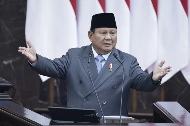 Presiden Prabowo Subianto di MPR. (Sumber: Dok. DPR)