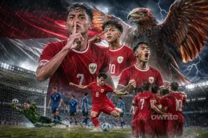 Ilustrasi kemenangan Timnas Indonesia U-20 dalam kualifikasi Piala Asia U-20 2027.