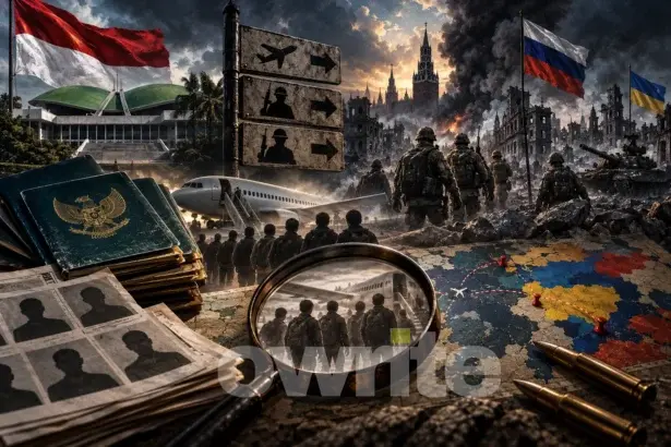 Kolase perekrutan perang Rusia-Ukraina.