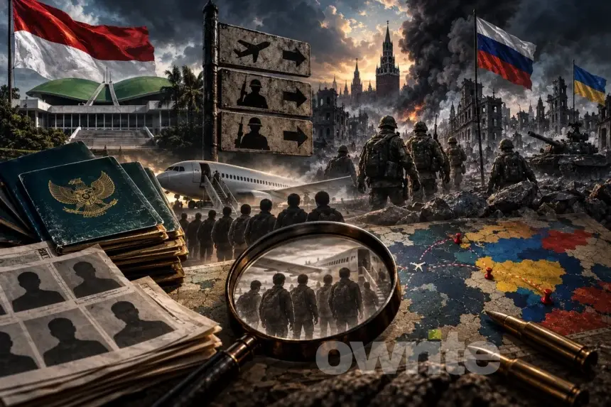 Kolase perekrutan perang Rusia-Ukraina.