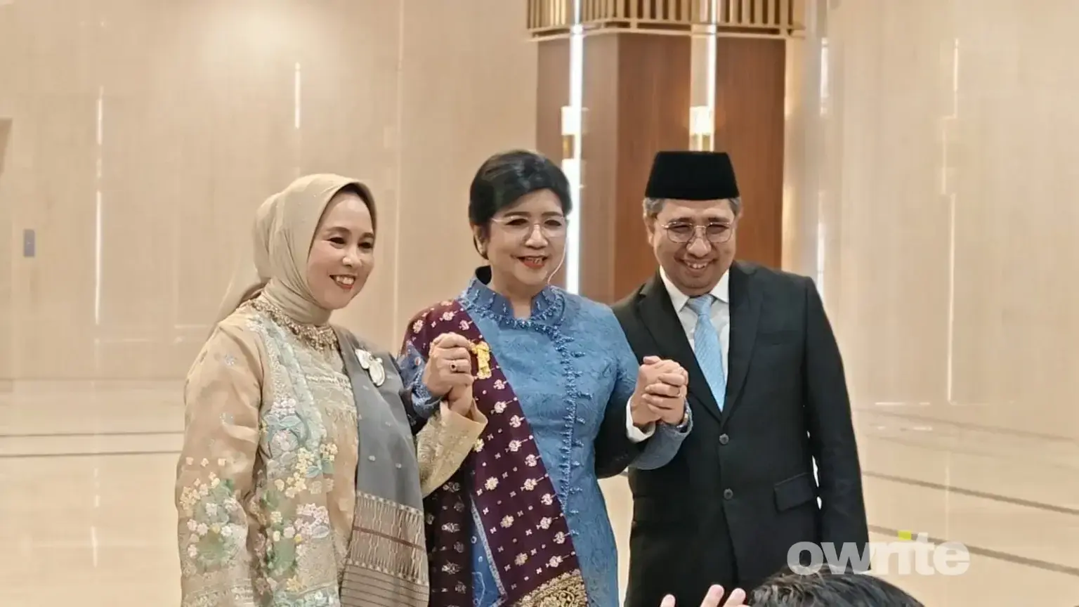 Gubernur Bank Indonesia Destry Damayanti (tengah), di gedung Mahkamah Agung, Jakarta, 2 September 2026.