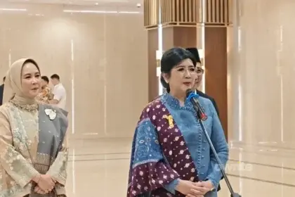 Gubernur Bank Indonesia Destry Damayanti usai pelantikan di Jakarta, 2 September 2026.