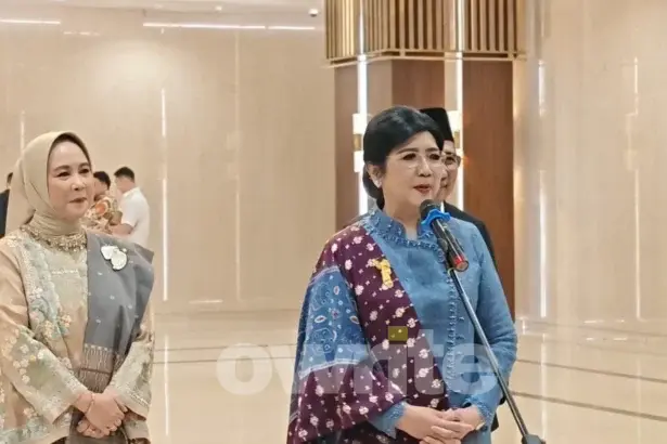 Gubernur Bank Indonesia Destry Damayanti usai pelantikan di Jakarta, 2 September 2026.