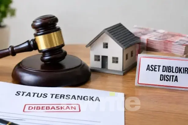 Ilustrasi status tersangka dibebaskan tapi aset masih diblokir.