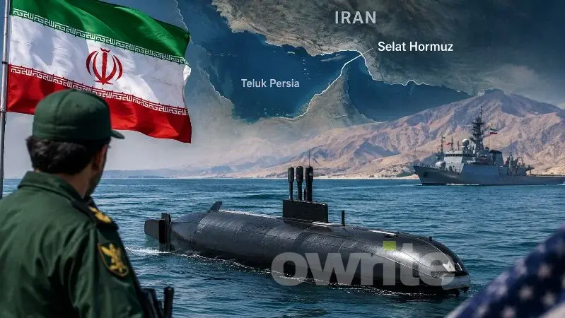 Ilustrasi pasukan elite Iran IRGC sita kapal selam milik AS.